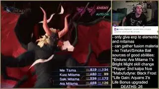 Kagutsuchi and Lucifer defeated with mitamas only (Hard, level 74)