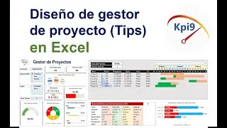 Diseño de gestor de proyecto Tips en Excel