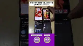 Quickshare vs Airdrop Transfer Speed Comparison