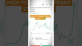 HIGHEST FII HOLDING PENNY STOCK 🤑✅ || #pennystock