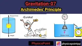 Class09 Gravitation07| Archimedes' Principle| Apparent weight| PhysicsPoint by Shrikant Bashetti.