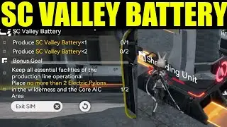 arknights endfield - how to produce sc valley battery | sc valley battery simulation walkthrough