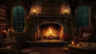 Rainfall & Fireplace Dreams: Cozy Night Sounds for Deep Sleep and Stress Relief