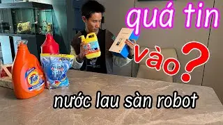 Quá tin vào nước lau sàn cho robot hút bụi?