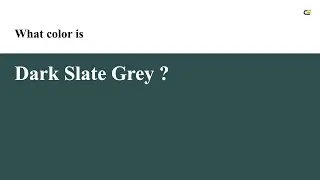 Dark Slate Grey color #2f4f4f hex color - Grey color - Warm color 2f4f4f