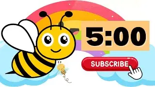 5-Minute Timer- Calm Music: #calm #music #focustimer #lofi  #class #teacher #kids #kidssongs #shorts
