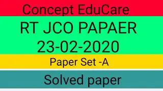 RT JCO RELIGIOUS TEACHER ANSWER KEY ।PAPER 1।SET A