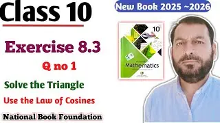Класс 10, упражнение 8.3, пример 8.3, математика NBF, математика FBISE, решение треугольника по т...