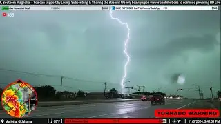 Tornado Warnings in SE Oklahoma (11/3/24) - (Live Storm Chase Archive)