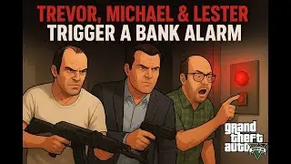 Trevor, Michael & Lester Trigger a Bank Alarm in GTA 5! 🔥🏦