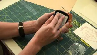 Inking and Printing an Extra Large Stamp with Antiquaria