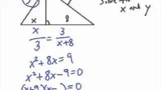How to Solve Right Triangle Altitude Problems: Geometric Mean #2