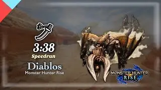 MH Rise | Diablos ★7 solo long sword 3'38 Speedrun