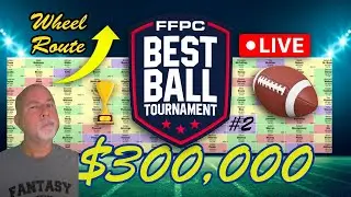 Live Drafting a $300,000 FFPC Best Ball Tournament!!! #2