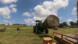 Loader Install, Hay Moving and Plowing a Food Plot! JD 5067E, Massey 245
