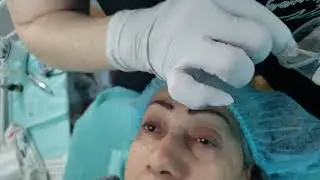 Permanent Cosmetics. Hyperrealism Eyebrows. Machine Technique