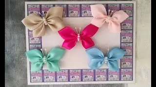 como hacer una mariposa de liston #diy #tutorial