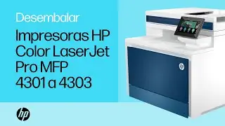 Cómo desembalar y configurar la impresora HP Color LaserJet Pro MFP series 4301 a 4303 | HP Support