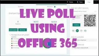 Poll Your Audience Live using Office 365 Tools