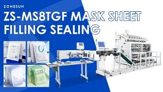 ZONESUN ZS-MS8TGF Automatic Facial Mask Packaging Machine for Essence Filling Sealing Cosmetic