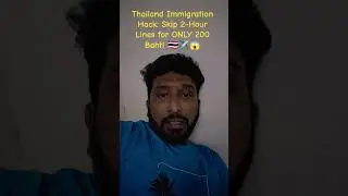 Thailand Immigration Hack: Skip 2-Hour Lines for ONLY 200 Baht! 🇹🇭✈️😱 #shorts #pattaya