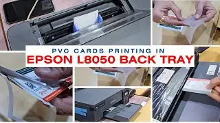 PVC softcard Printing In Epson L8050 | Direct PVC card For Back Tray | Acrylic and waterproof