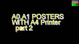 A0,A1 POSTERS WITH  STANDARD PRINTERS Part 2 A1 Poster in Power Point  Paper Sizes explained