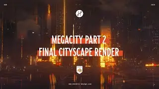Futuristic city - 3D Render and Paintover - Concept Design Tutorial