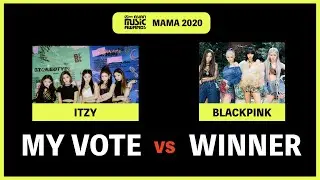 MAMA 2020 | Prediction vs  Actual Winner