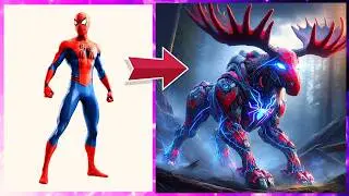 AVENGERS but ROBOT MOOSE🤖🫎 Vengers 💥  Marvel & DC #avengers #justiceleague