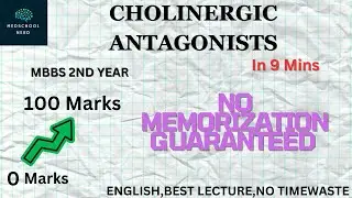 Pharmacology Masterclass: Cholinergic Antagonists