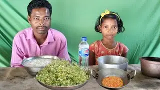 ନିମ୍ବ କଢି & ଟମାଟୋ ତରକାରୀ/Nimba phula recipe/Village santali tribe cooking Odia/@Sanjay_Odia_Vlogs