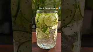Ultimate DETOX Drink! Cucumber Chia Mint Lemon Water 🌿💧