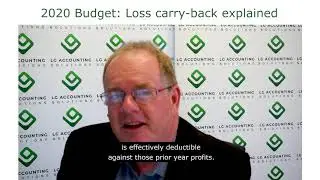 Australian Federal Budget 2020: Loss Carry Back Explained