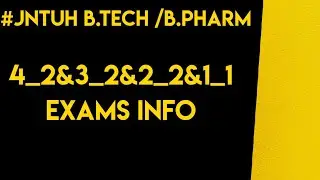 JNTUH LATEST UPDATES|| jntuh postponed exams update ||jntuh exams||jntuh exams update||