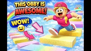 &ldquo;🌈 Rainbow Obby Adventure! 🌈&rdquo;#Fun Roblox Obby # ROBLOX