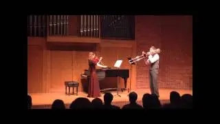 Duet for bass trombone and viola by Ian Deterling (Live)