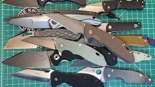 Wharncliffe Blades in My Folding Knife Collection