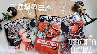 🐽UNBOXING & REVIEW || MANGA HAUL || ATTACK ON TITAN 1-2-3 || Shingeki no Kyojin || 進撃の巨人✨Tầu Tẩu🐽