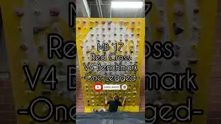 MoonBoard 2017 V4 Benchmark - Red Cross (One Legged)