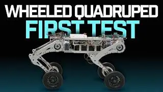 First Steps of a Wheel-Legged Quadruped Robot