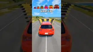 Small Car vs Giant Crushers: The Ending You Never Expected! 😱🔥