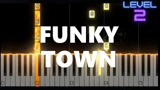 Funky Town - Lipps Inc. - EASY Piano Tutorial