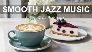 Smooth Jazz Music☕ Coffee Shop Ambiance - Bossa Nova Instrumental for Happy Day.