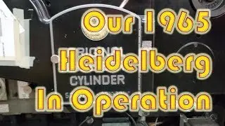 Original Heidelberg Cylinder Press in Operation