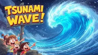 Tsunami Wave 🌊 | What Causes Tsunamis? | Fun Science Song for Kids