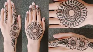 2 Different Mehndi Design On One Hand | Simple Mehndi Design | Mehndi Tattoo Design | Mehandi Design