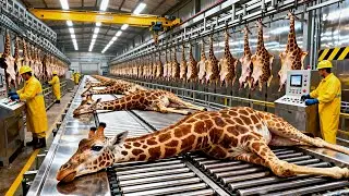 Inside the Giraffe Processing Factory: How Meat Products and Leather Are Made Step by Step