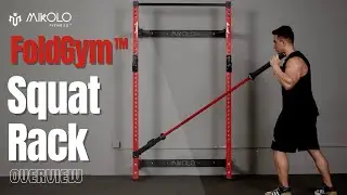 MIKOLO FoldGym&trade; Wall Mounted Folding Squat Rack | Mikolo