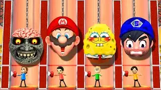 Wii Party Minigames - Daisy Vs Pablo Vs Tyrone Vs Takumi (Hardest Difficulty)